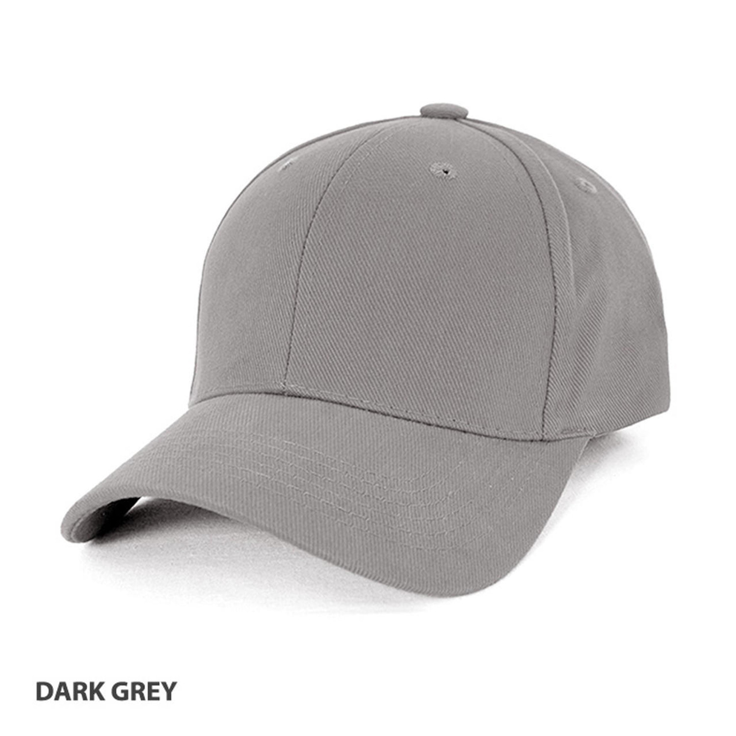  FREE EMBROIDERY - Heavy Brushed Cotton Cap in Dark Grey (Buy 20+) 