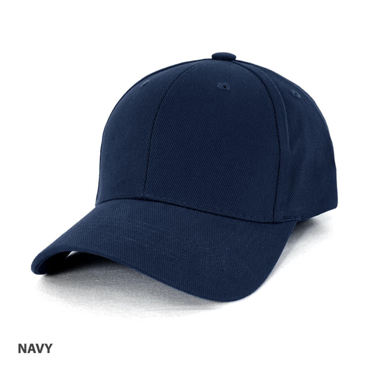  FREE EMBROIDERY - Heavy Brushed Cotton Cap in Navy (Buy 20+) 