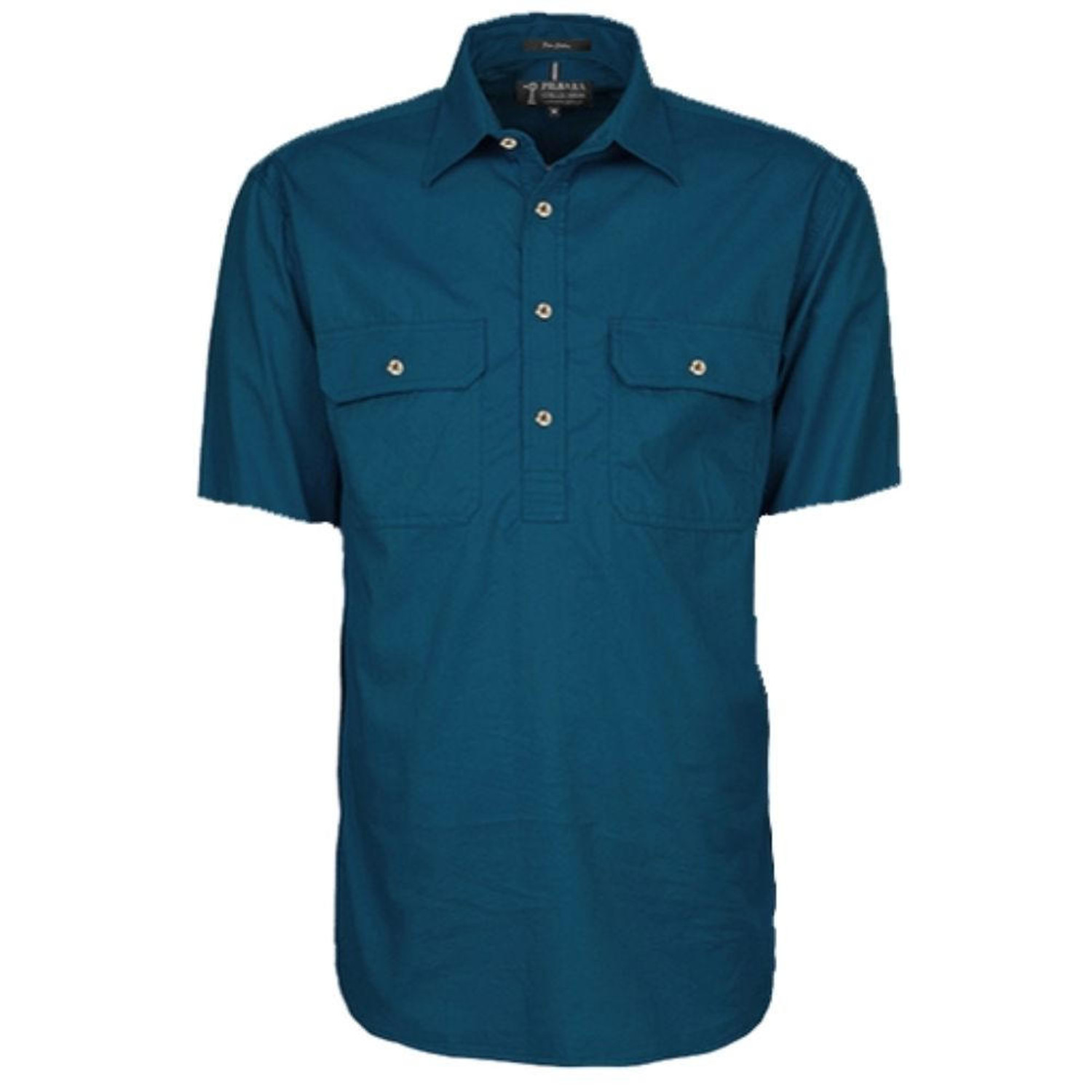  Ritemate RM200CFS Pilbara Men's Closed Front Short Sleeve Shirt in Diesel (Bulk Deal, Buy 4 for $49.95 Each!) 