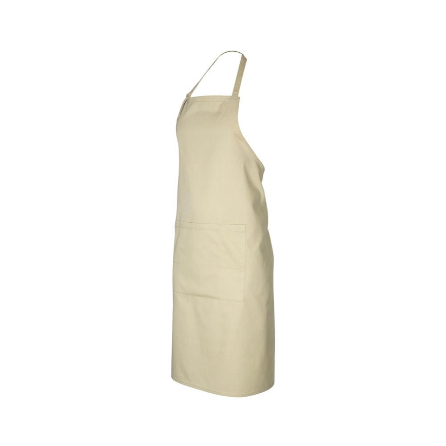  FREE EMBROIDERY - Bib Apron BA95 in Stone (Buy 20+) 