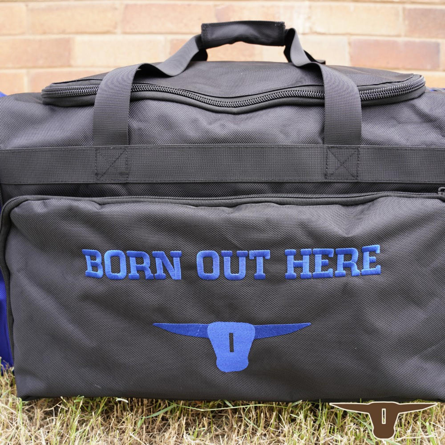 Copperhead Born Out Here Outback Livin Gear Bag in Black/Cobalt 