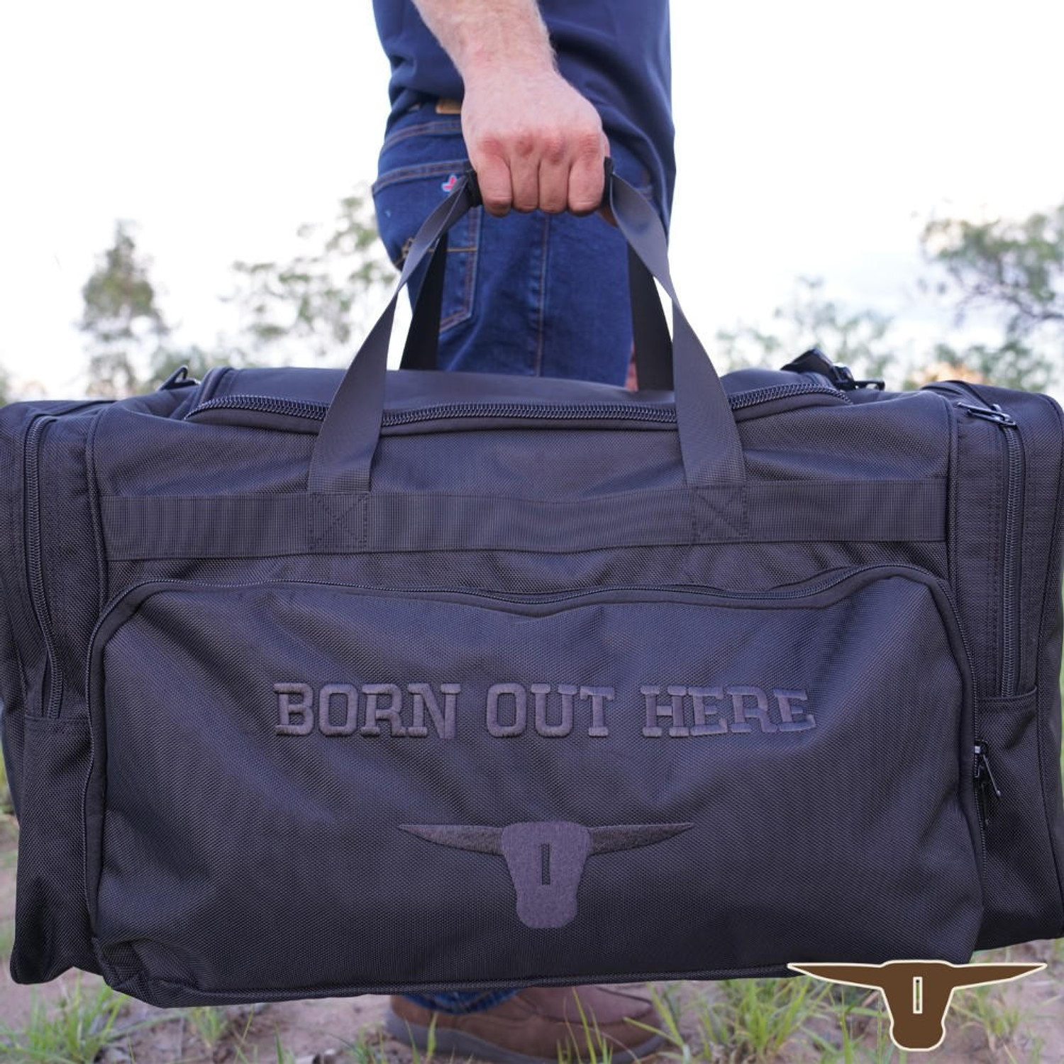 Copperhead Born Out Here Outback Livin Gear Bag in BLACK 