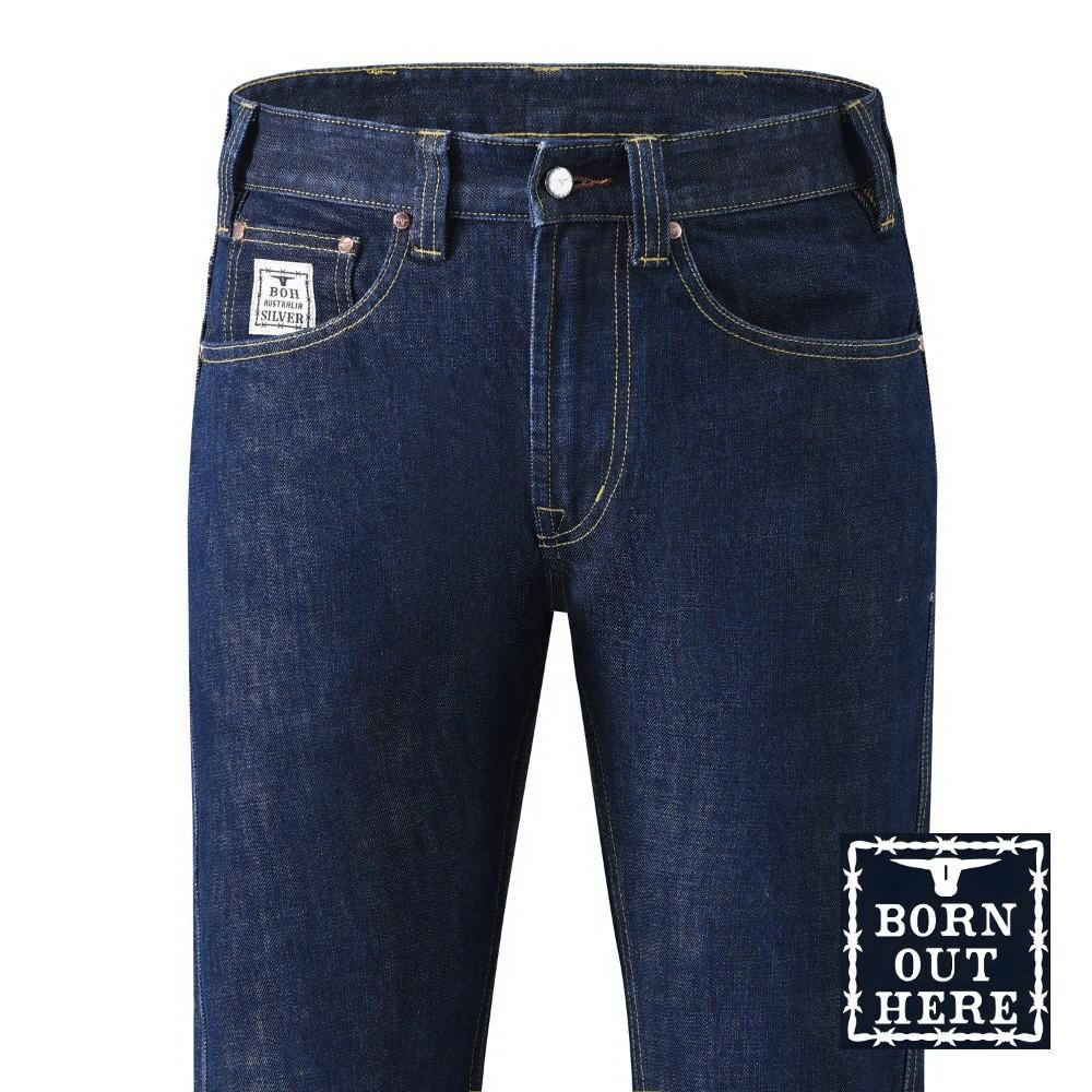  Born Out Here Slim Cut Silver Jeans 