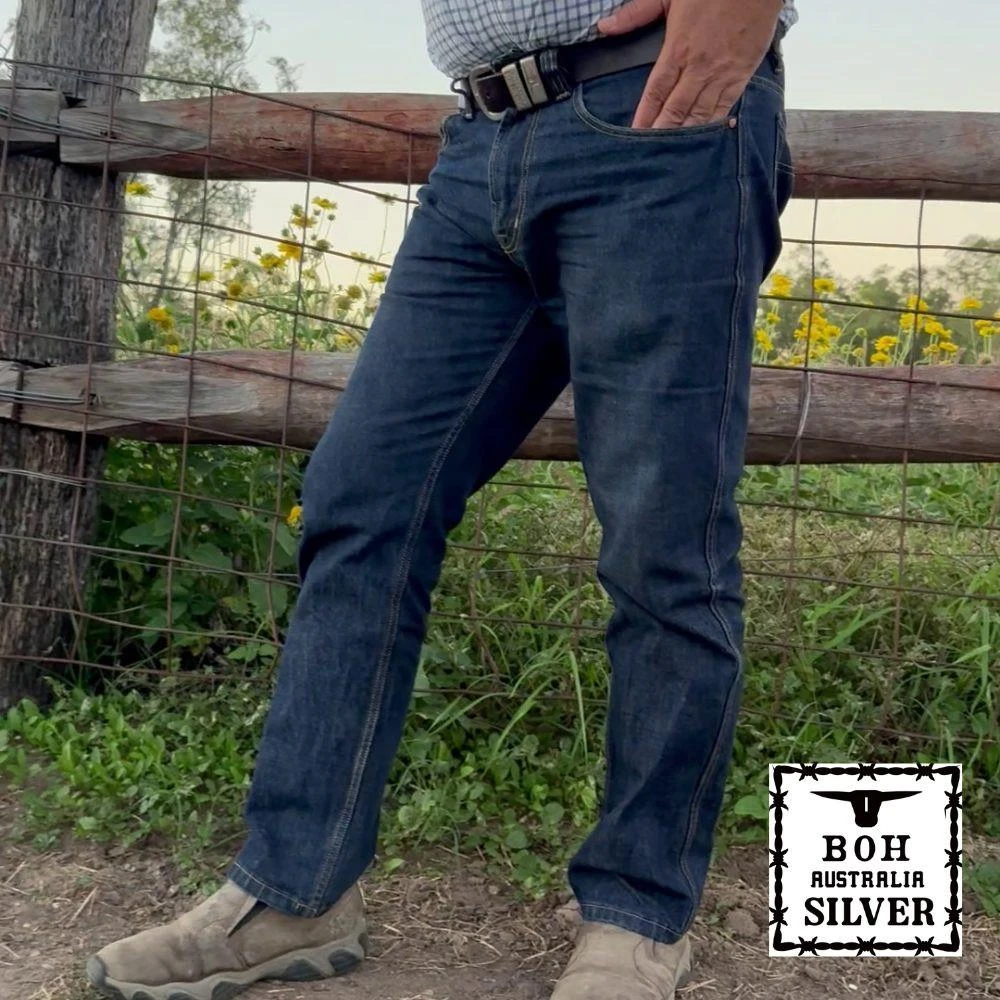  Born Out Here Slim Cut Silver Jeans 