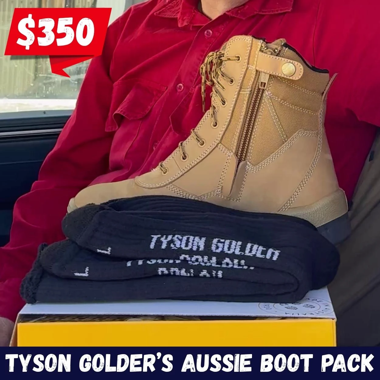 Mongrel Boots Tyson Golders $350 Aussie Boot Pack 