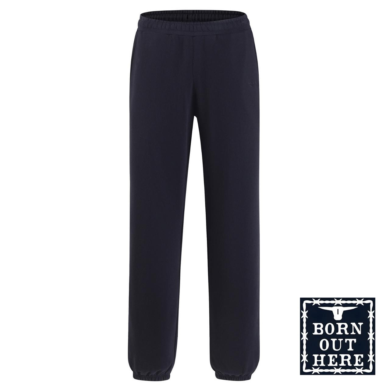  Born Out Here Quality Fleece Elastic Cuff Track Pants in Black (Buy 4+ Save $10 Each) 