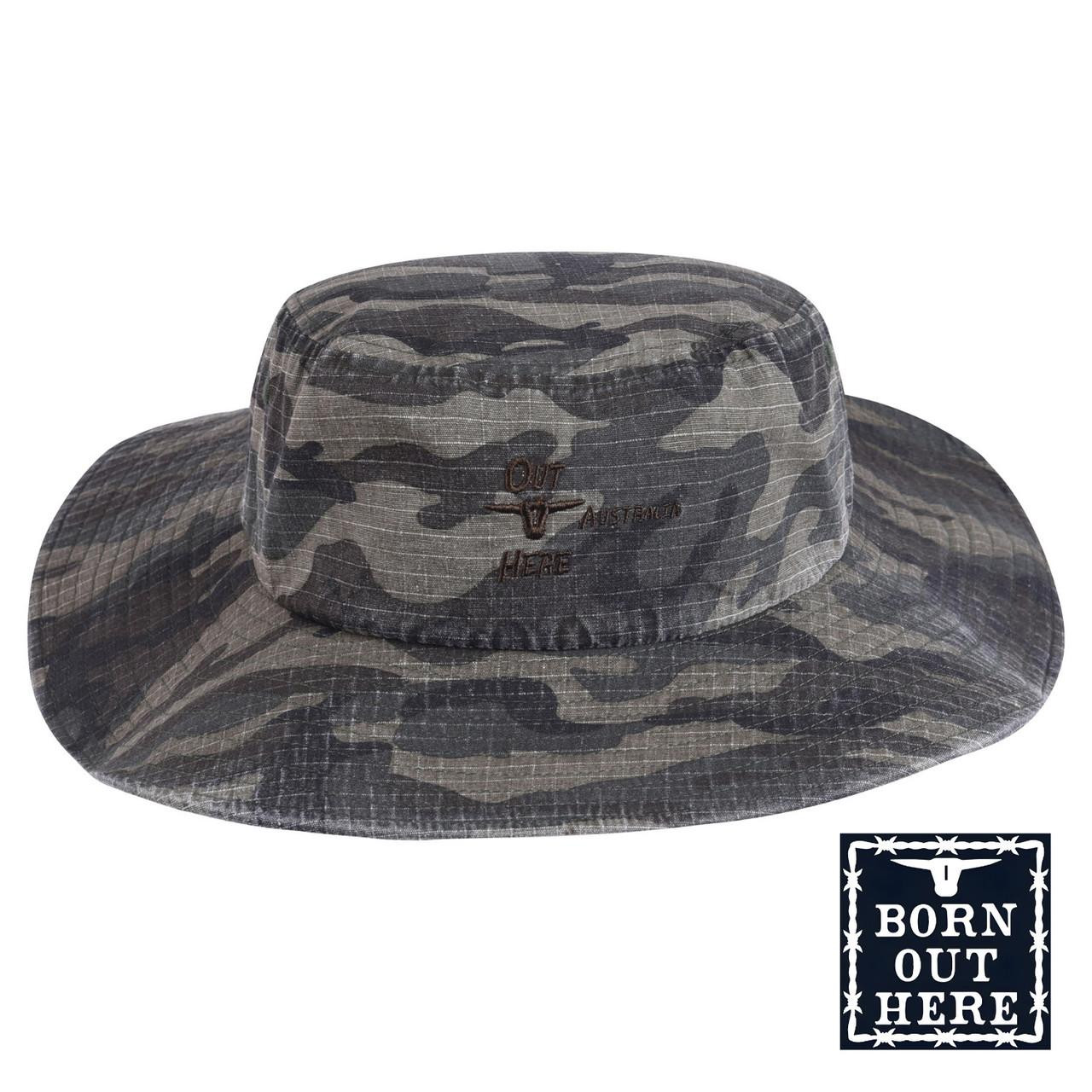  Born Out Here Bucket Hat Desert Camo (Bulk Deal, Buy 4+ Save $5 each) 
