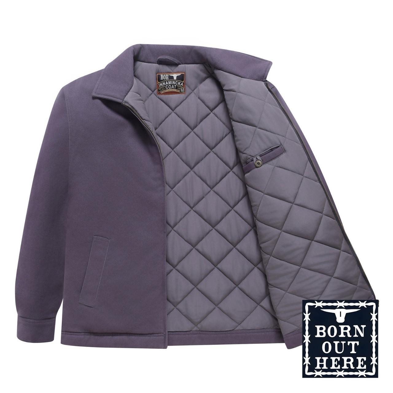  Born Out Here Innamincka Jacket in Charcoal 