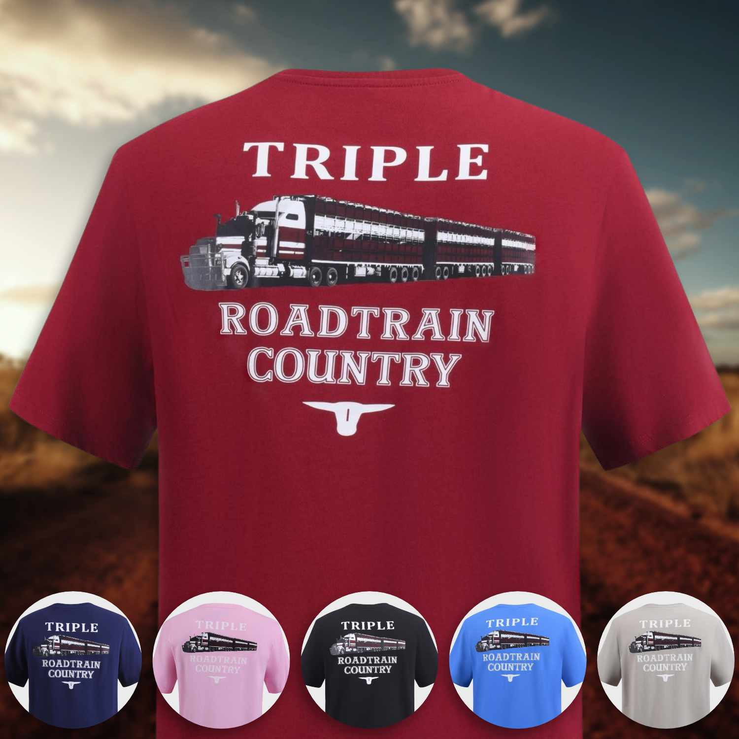 Out Here Triple Roadtrain Country