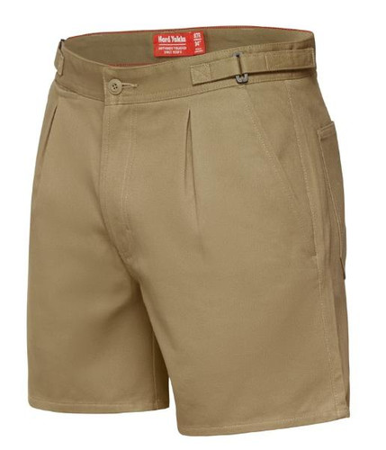 Yakka Y05340 Drill Shorts with Side Tabs in Khaki Bulk Buy Deal, Buy 4 or more Y05340 Shorts for dollar54.95 Each