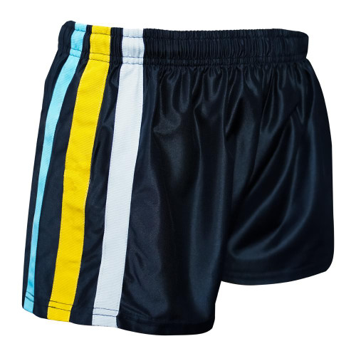 DKanga KMFS5001 Footy Shorts in Navy/Blue/Gold/White Buy 6 for dollar29.95 Each