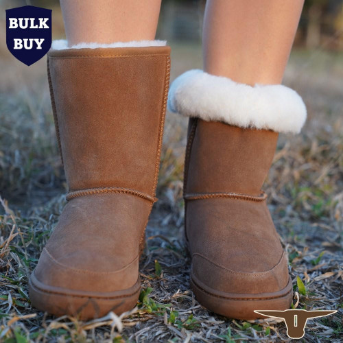  Born Out Here Sheepskin Ugg Boots Light Brown B7001T (Bulk Deal, Buy 2+ for $129.95 each) 