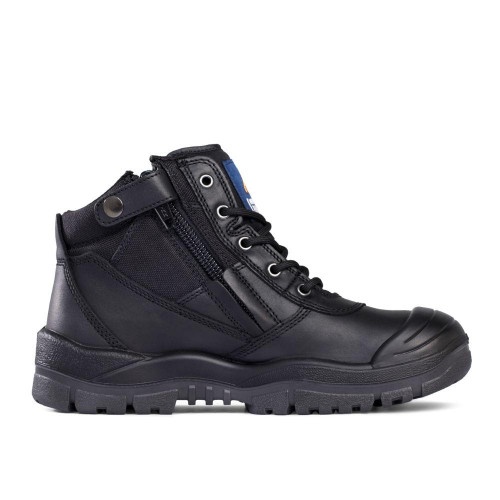 Mongrel Boots Mongrel Zip Sider Steel Toe Boots in Black 461020