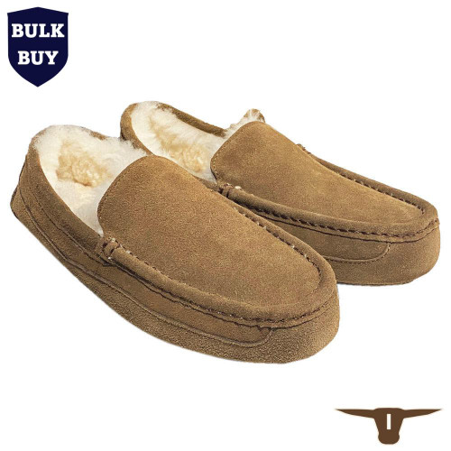 Born Out Here Men's Slippers in Chocolate BS7003 (Bulk Deal Buy 2+ for $89.95 each) 