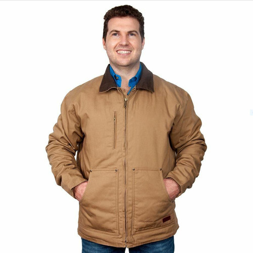 Just Country - Mens Diamantina Jacket in Khaki