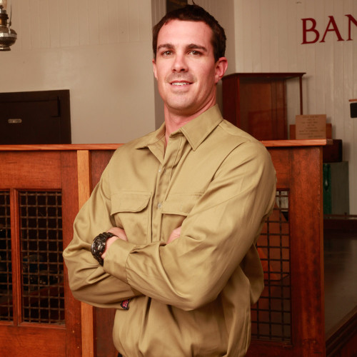 Copperhead Men's Khaki Long Sleeve/Closed Front XS - 11XL