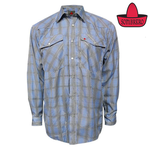  Sombrero Western Shirt Long Sleeve/Open Front - 8168-4 