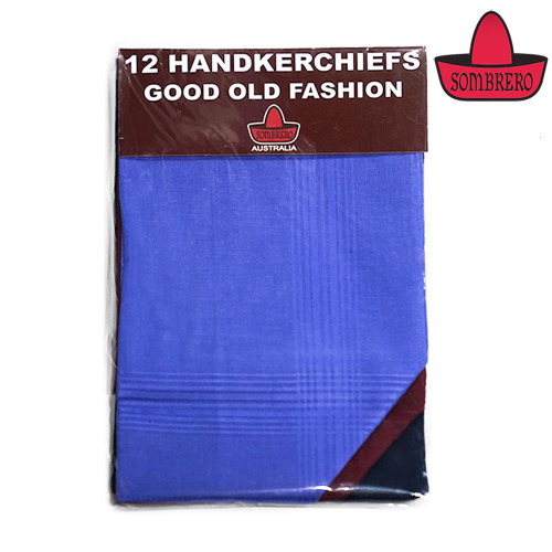  Sombrero - 12 Pack - Large Handkerchiefs (Bulk Buy Deal, Buy 2+ Pack for $29.95 per Pack) 