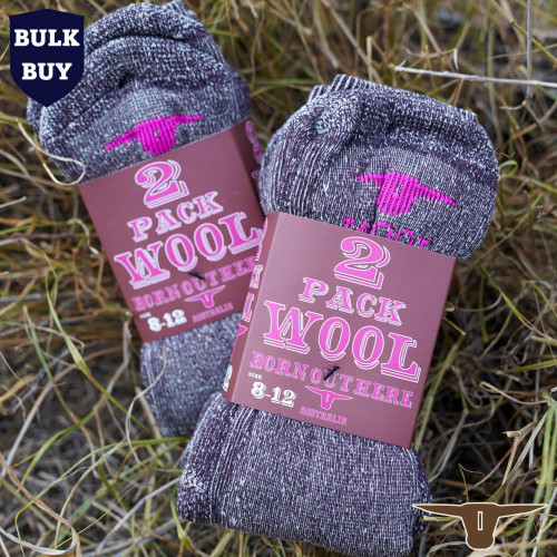 Born Out Here 2 Pack  Wool Socks Born Out Here 2 Pack  Wool Socks