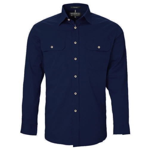 FREE EMBROIDERY - Mens French Navy OPEN FRONT Shirt buy 20