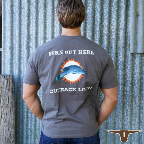  Born Out Here BMPT6 Barra T-Shirt in Coffee (Buy 4 or more for $39.95 each) 