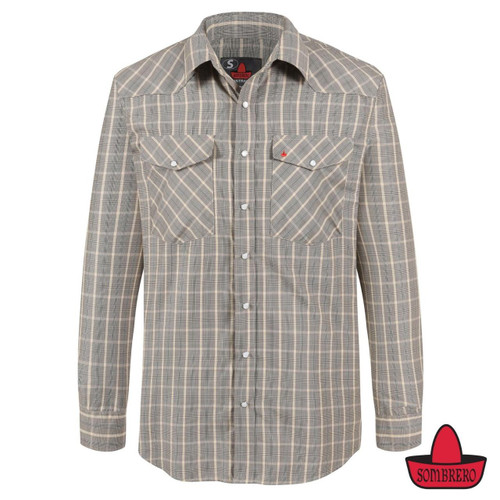  Sombrero Western Wash N Wear Shirt 19215-16 (Bulk Deal Buy 4+ and save $10 off each shirt) 