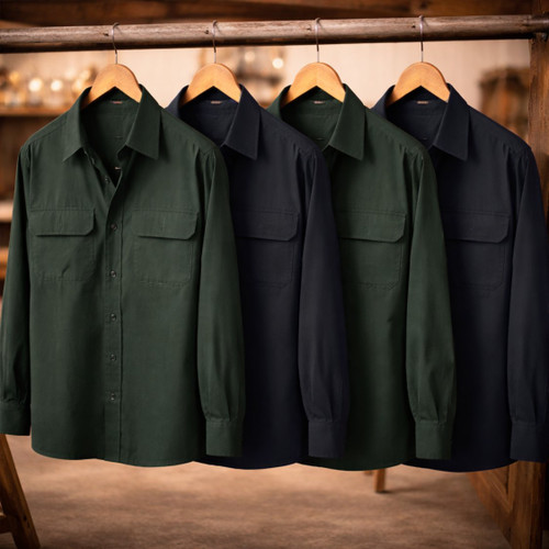 Assorted 4 Pack Copperhead Old Stock Half Price Open Front Long Sleeve Shirts (100% Australian Made)