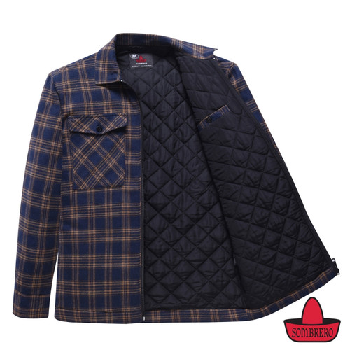 Sombrero Light Warm Jacket in Navy Tanbark