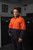 Hammer and Needle Cotton Drill Long Sleeve/Open Front Orange/Navy Hi-Vis Work shirt