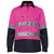 Ritemate RM1050R Pink/Navy Long Sleeve/Open Front with Reflective Tape Workshirt Bulk Buy Deal, Buy 4 or more RM1050R Shirts for dollar64.95 Each