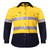 Ritemate RM4050R Kids Hi Vis 2-Tone Shirt Long Sleeve Open Front Yellow/Navy Bulk Deal, Buy 4 for dollar44.95 Each