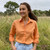  Born Out Here BLFS001 Ladies Long Sleeve Open Front Shirts in Orange (Bulk Deal Buy 4+ for $89.95 each) 