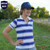 Born Out Here BLP2001 Ladies Short Sleeve Polo Shirt in Cobalt/White  (Bulk Deal, Buy 4+ Save $10 each!)