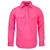 FREE EMBROIDERY - Ladies Hot Pink CLOSED FRONT Shirt buy 20