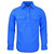 FREE EMBROIDERY - Ladies Cobalt Blue CLOSED FRONT Shirt buy 20