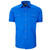 FREE EMBROIDERY - Mens Cobalt Blue OPEN FRONT Short Sleeve Shirt buy 20