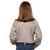 Just Country 60606 KIDS Kenzie Longsleeve Closed Front Shirt in Stone Bulk Buy Deal, Buy 4 or more Just Country Kids Shirts for dollar39.95 Each