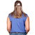 Just Country 50503 Ladies Kerry Closed Front Sleeveless Shirt in Blue Bulk Buy Deal, Buy 4 or more Just Country Adults Shirts for dollar44.95 Each