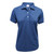 Born Out Here FREE EMBROIDERY - Ladies Cotton Polo in Navy (Buy 20+) 
