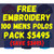  100 Mens Cotton Polos With Free Logo Embroidery (PACKAGE DEAL) 