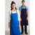  FREE EMBROIDERY - Bib Apron BA95 in Royal (Buy 20+) 