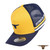  Born Out Here Big Trucker Cap With 3D Logo in Yellow/Navy 