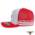  Born Out Here Big Trucker Cap With 3D Logo in White/Red 