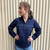  Hammer and Needle Ladies Cotton Drill Long Sleeve/Closed Front Work Shirt in Navy (Bulk Deal Buy 4+ for $44.95 each) 
