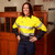  Hammer and Needle Ladies Cotton Drill Long Sleeve/Closed Front Hi-Vis + Reflective Tape Work shirt in Yellow/Navy (Bulk Deal Buy 4+ for $64.95 each) 