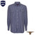 Born Out Here Mens Long Sleeve Open Front Shirt in Navy/Puty Medium Check (Bulk Deal Buy 4+ for $89.95 each)