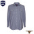 Born Out Here Mens Long Sleeve Open Front Shirt in Mar/Nav/White Small Check (Bulk Deal Buy 4+ for $89.95 each)