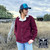  Born Out Here Old Drover Jacket In Claret 