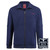 Born Out Here Long Sleeve Full Zip Quality Fleece in Navy