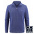  Born Out Here 1/4 Zip Merino Premium Knit in Denim 